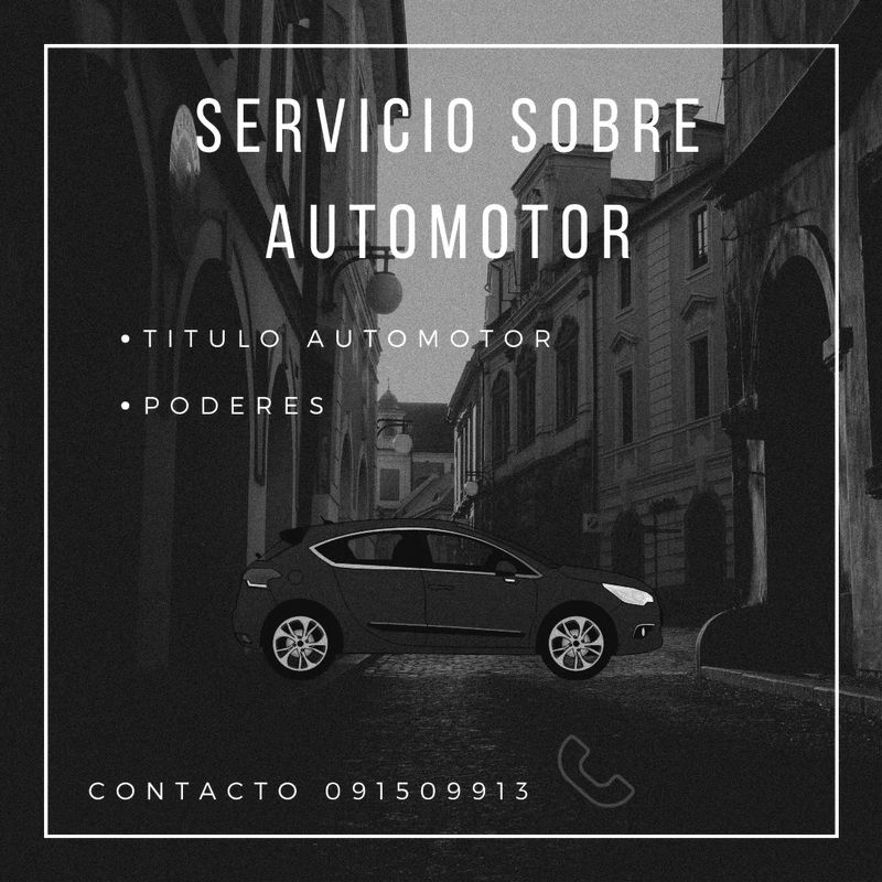 Publicación: servicio sobre automotor